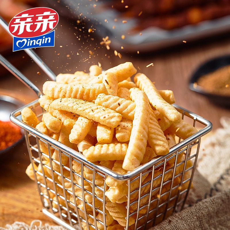 天猫-亲亲虾条大包装80g*5包膨化食品休闲办公室薯片